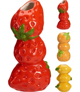 VASE FRUITS H18CM ASSORT.les 3P