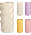 VASE DOLOMITE TWIST couleur H25CM ASSORT. les 4P