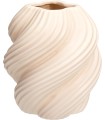 VASE DOLOMITE TWIST blanc H16CM à la pièce