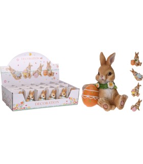 LAPIN AVEC OEUF 10CM COFFRET les 24P