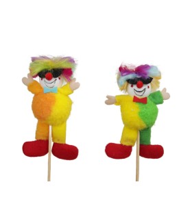 PIQUE CLOWN DEBOUT H12CM ASSORT /6P
