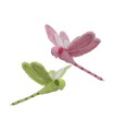 LIBELLULE TISSU ASSORT R/V 40X35CM /2P