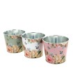 ZINC-POT 011.5CM "fleurs et papillon" les 12P