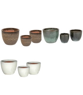 C.POT VERNIS 023 à 038 H19 à 32CM SET 3P