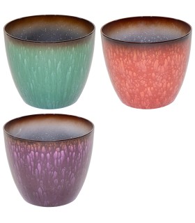 C.POT 021 H18CM COULEUR BORD BRUN pièce